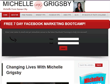 Tablet Screenshot of michellegrigsby.net